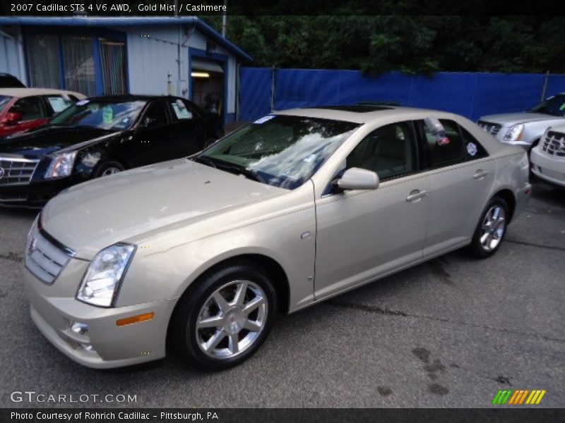 Gold Mist / Cashmere 2007 Cadillac STS 4 V6 AWD