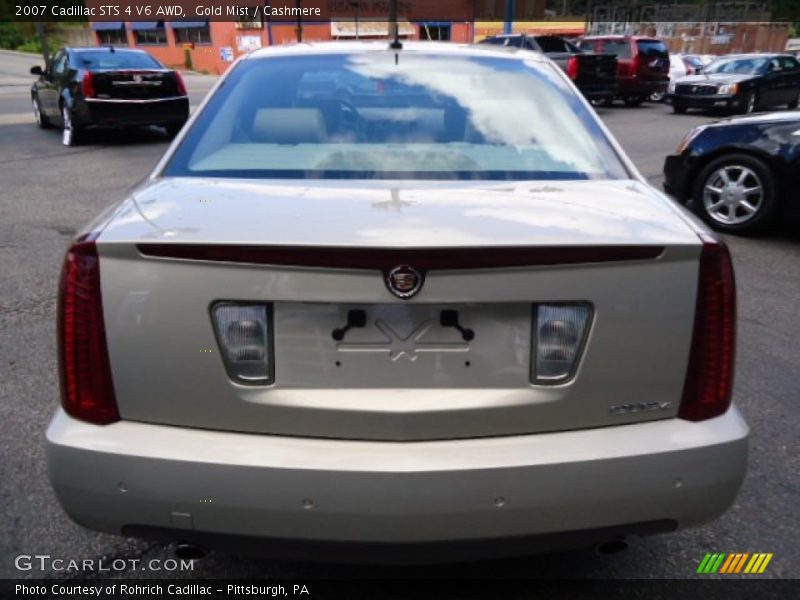 Gold Mist / Cashmere 2007 Cadillac STS 4 V6 AWD