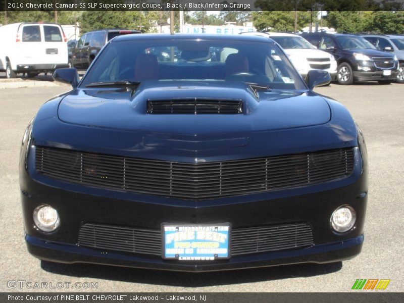 Black / Black/Inferno Orange 2010 Chevrolet Camaro SS SLP Supercharged Coupe