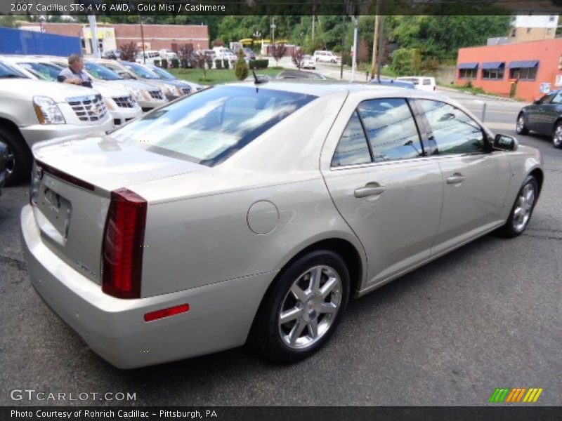 Gold Mist / Cashmere 2007 Cadillac STS 4 V6 AWD