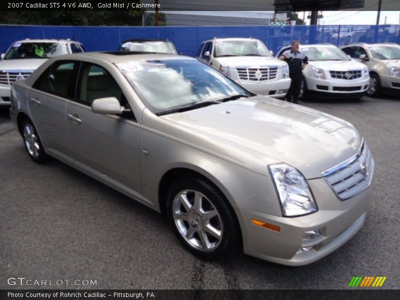 Gold Mist / Cashmere 2007 Cadillac STS 4 V6 AWD