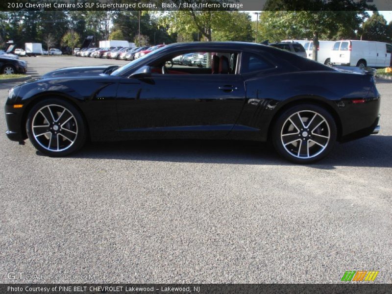 Black / Black/Inferno Orange 2010 Chevrolet Camaro SS SLP Supercharged Coupe