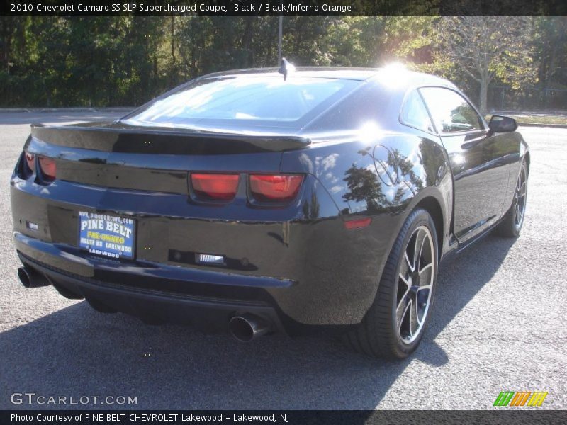 Black / Black/Inferno Orange 2010 Chevrolet Camaro SS SLP Supercharged Coupe