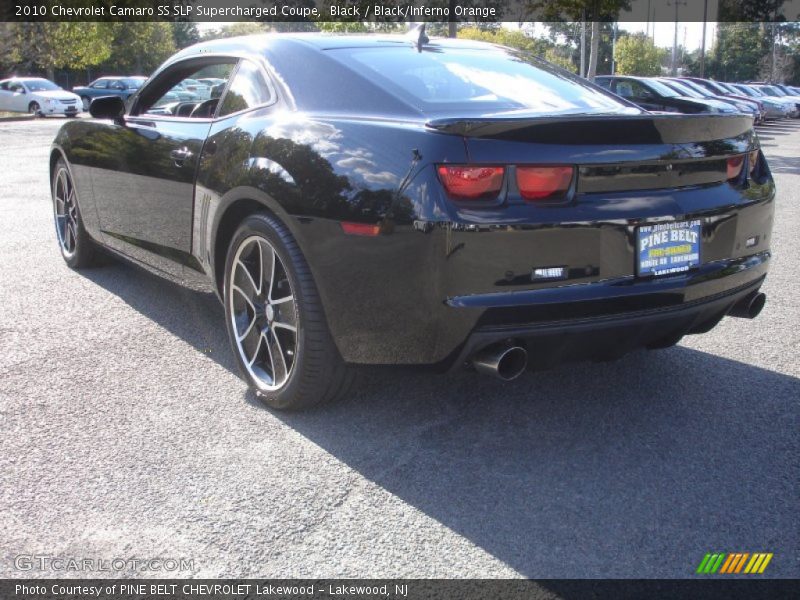 Black / Black/Inferno Orange 2010 Chevrolet Camaro SS SLP Supercharged Coupe