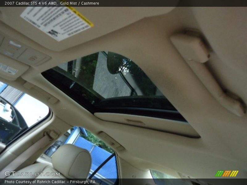 Gold Mist / Cashmere 2007 Cadillac STS 4 V6 AWD