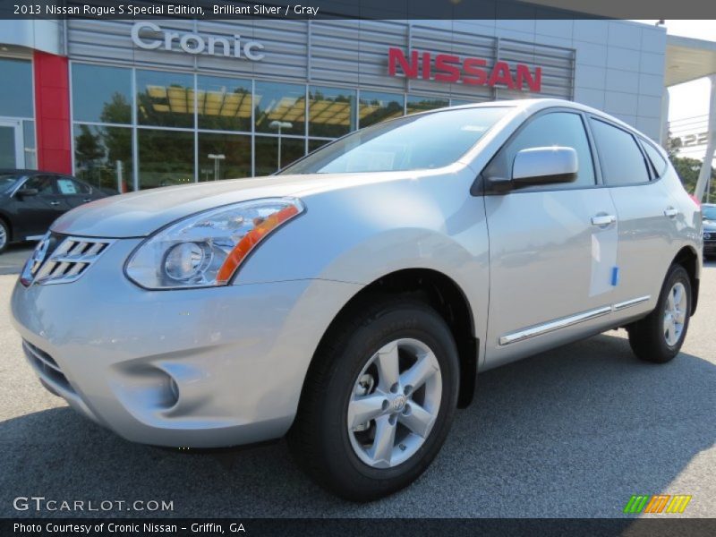 Brilliant Silver / Gray 2013 Nissan Rogue S Special Edition