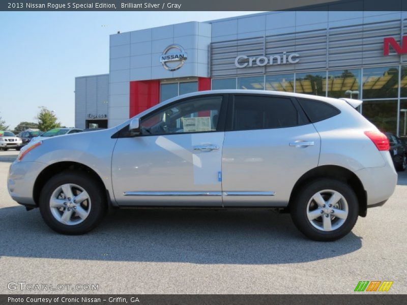 Brilliant Silver / Gray 2013 Nissan Rogue S Special Edition