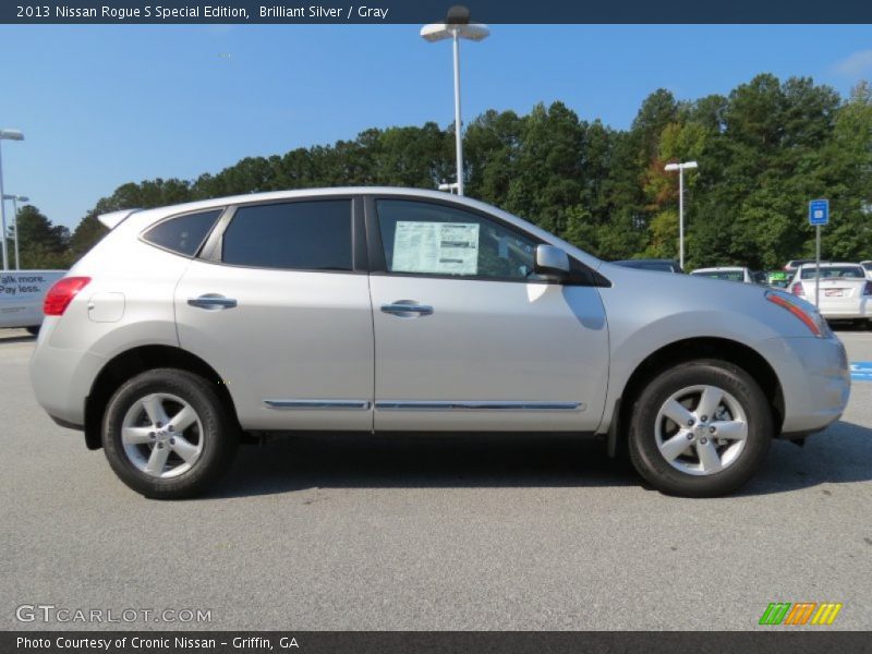 Brilliant Silver / Gray 2013 Nissan Rogue S Special Edition
