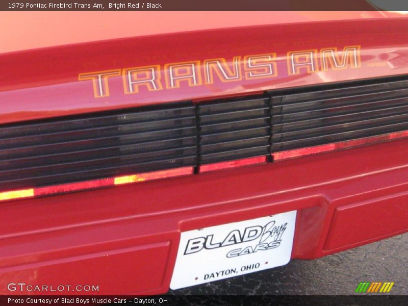 Bright Red / Black 1979 Pontiac Firebird Trans Am