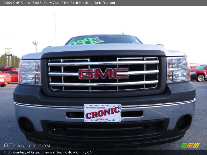 Silver Birch Metallic / Dark Titanium 2009 GMC Sierra 1500 SL Crew Cab