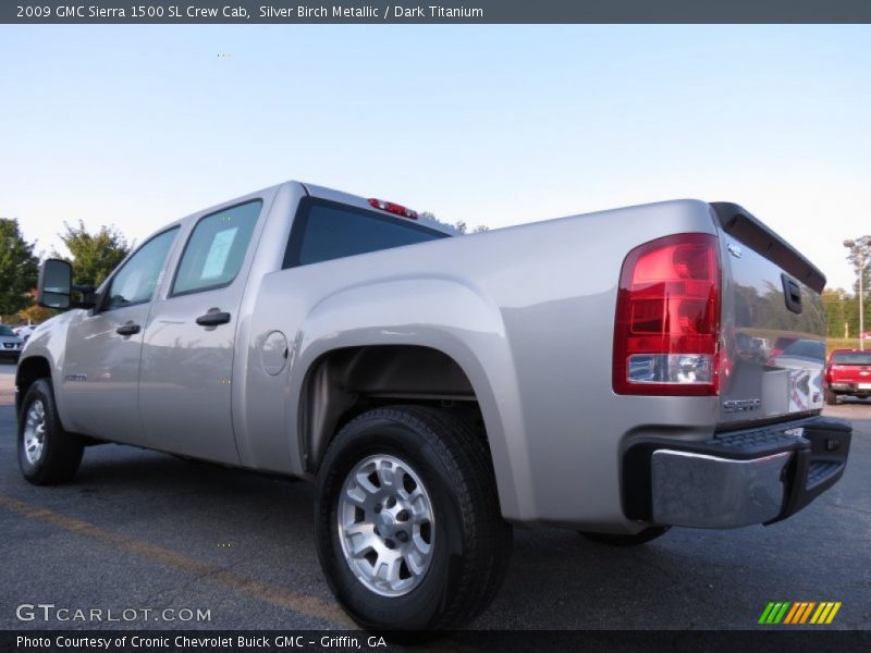 Silver Birch Metallic / Dark Titanium 2009 GMC Sierra 1500 SL Crew Cab