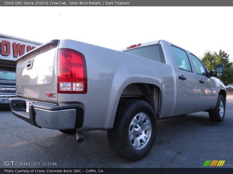 Silver Birch Metallic / Dark Titanium 2009 GMC Sierra 1500 SL Crew Cab