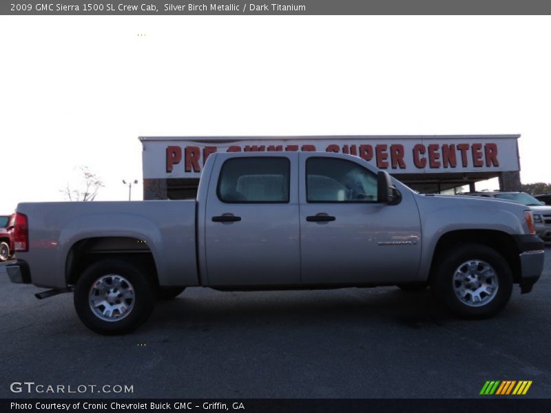 Silver Birch Metallic / Dark Titanium 2009 GMC Sierra 1500 SL Crew Cab