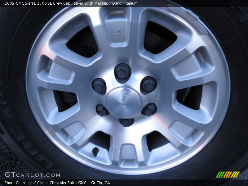 Silver Birch Metallic / Dark Titanium 2009 GMC Sierra 1500 SL Crew Cab
