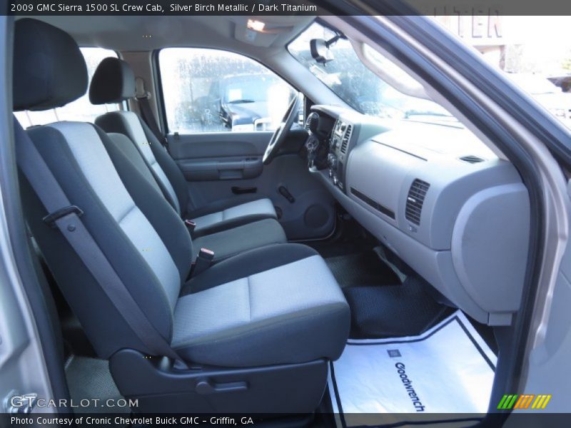 Silver Birch Metallic / Dark Titanium 2009 GMC Sierra 1500 SL Crew Cab