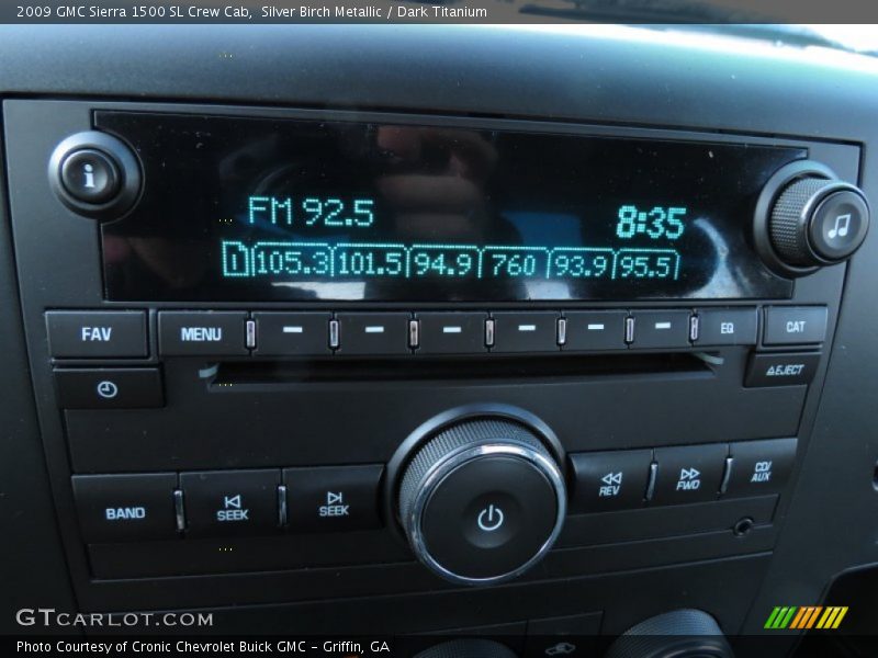 Silver Birch Metallic / Dark Titanium 2009 GMC Sierra 1500 SL Crew Cab