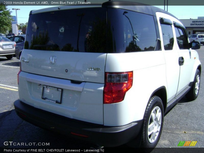 Omni Blue Pearl / Titanium 2009 Honda Element LX AWD