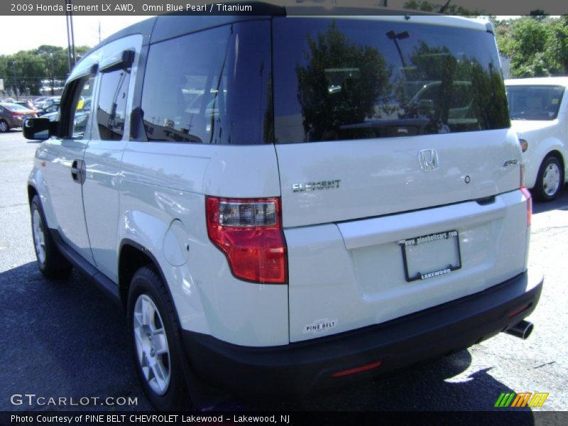 Omni Blue Pearl / Titanium 2009 Honda Element LX AWD