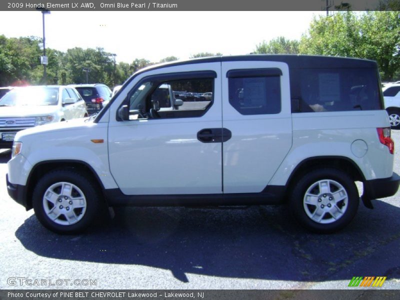 Omni Blue Pearl / Titanium 2009 Honda Element LX AWD