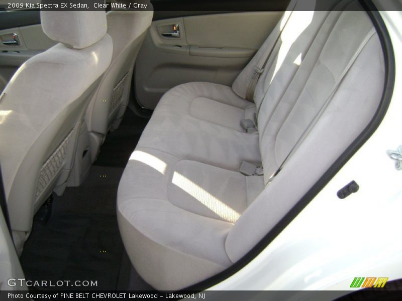 Clear White / Gray 2009 Kia Spectra EX Sedan