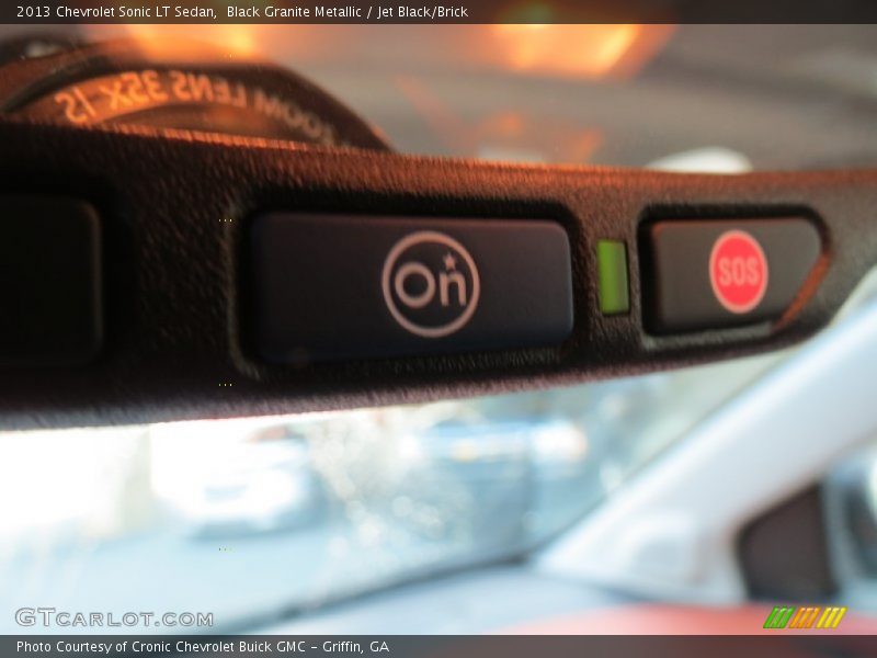 Black Granite Metallic / Jet Black/Brick 2013 Chevrolet Sonic LT Sedan