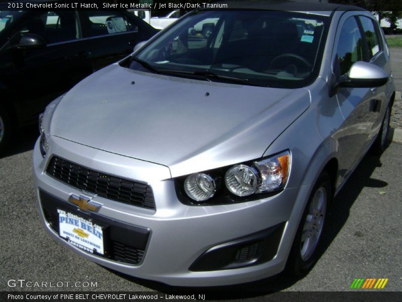 Silver Ice Metallic / Jet Black/Dark Titanium 2013 Chevrolet Sonic LT Hatch