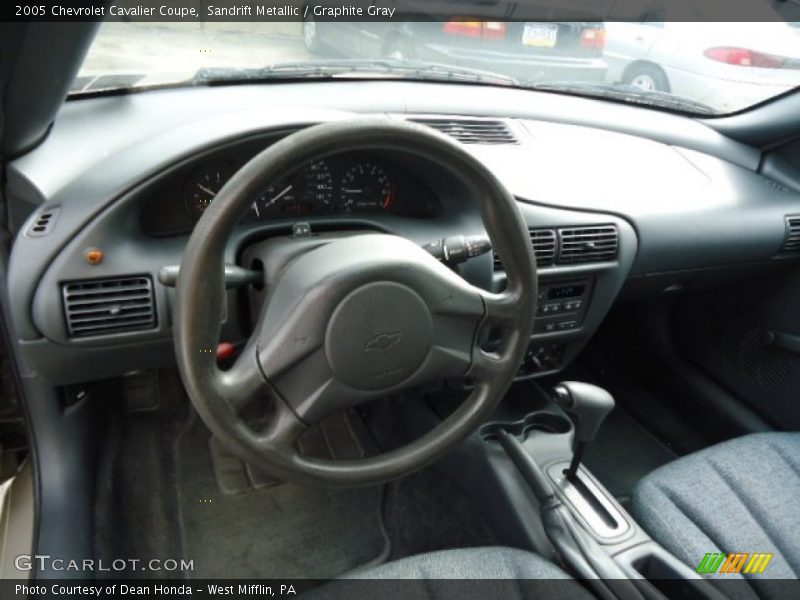 Sandrift Metallic / Graphite Gray 2005 Chevrolet Cavalier Coupe