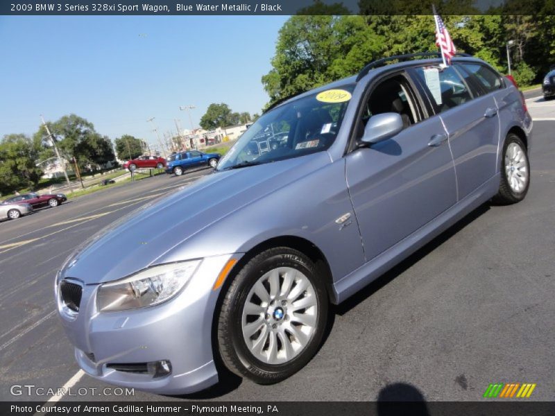 Blue Water Metallic / Black 2009 BMW 3 Series 328xi Sport Wagon