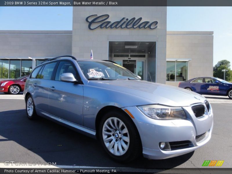 Blue Water Metallic / Black 2009 BMW 3 Series 328xi Sport Wagon