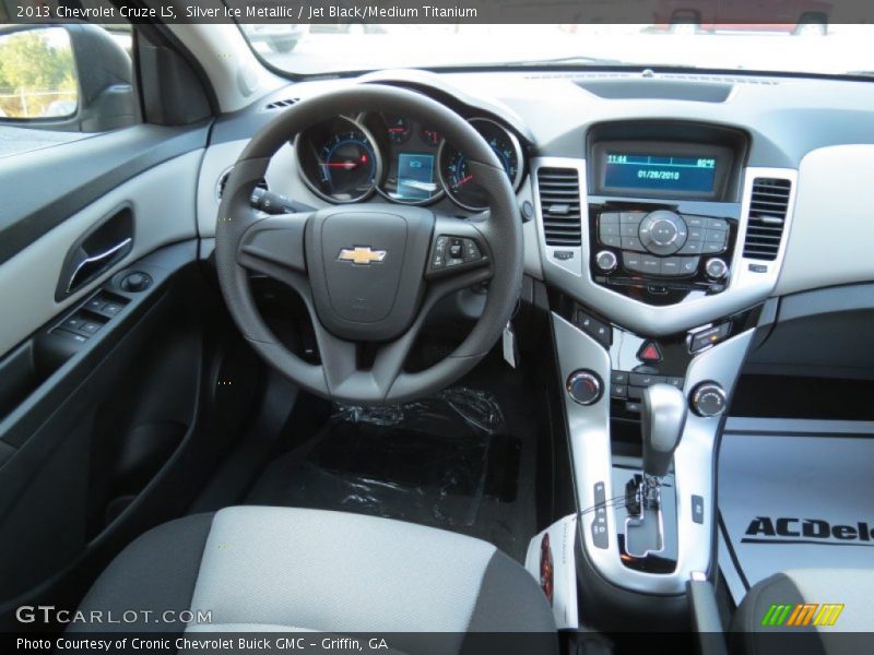 Silver Ice Metallic / Jet Black/Medium Titanium 2013 Chevrolet Cruze LS
