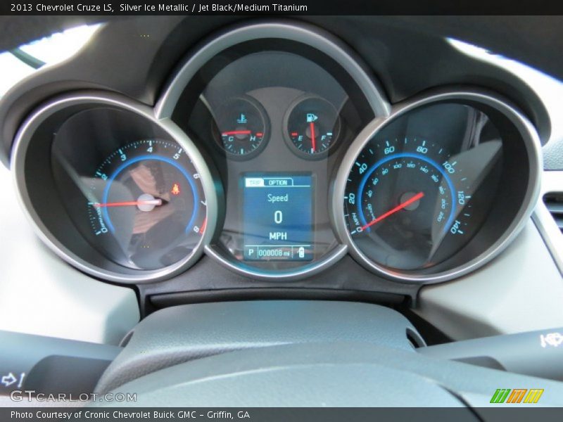 Silver Ice Metallic / Jet Black/Medium Titanium 2013 Chevrolet Cruze LS