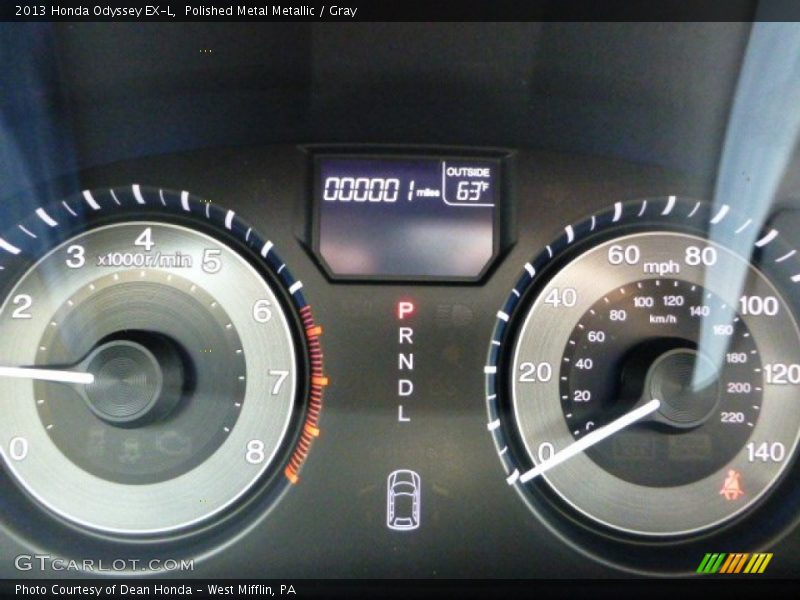  2013 Odyssey EX-L EX-L Gauges