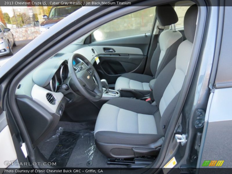 Cyber Gray Metallic / Jet Black/Medium Titanium 2013 Chevrolet Cruze LS