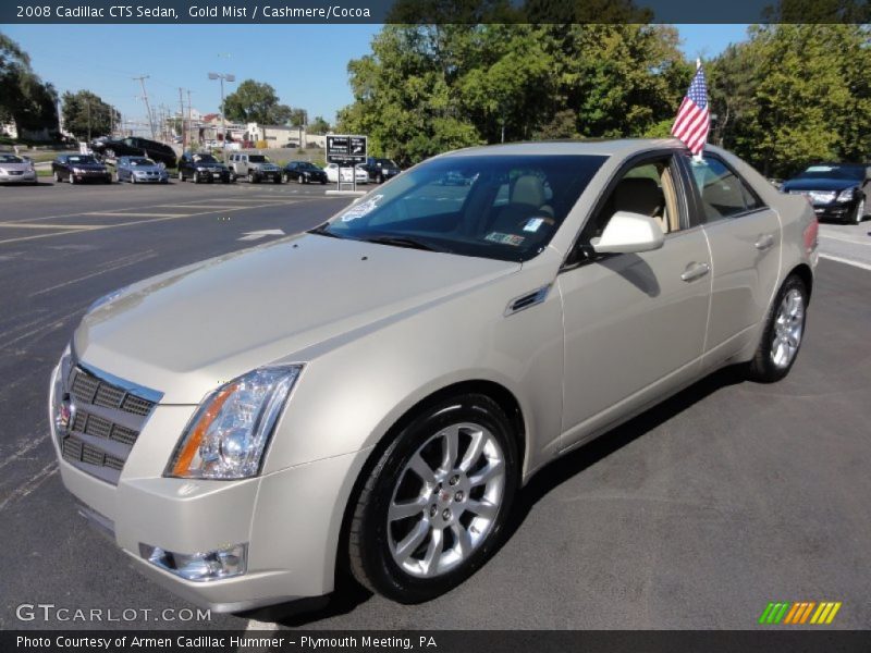 Gold Mist / Cashmere/Cocoa 2008 Cadillac CTS Sedan