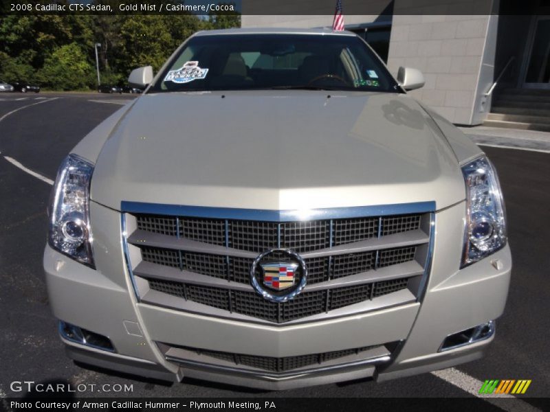 Gold Mist / Cashmere/Cocoa 2008 Cadillac CTS Sedan
