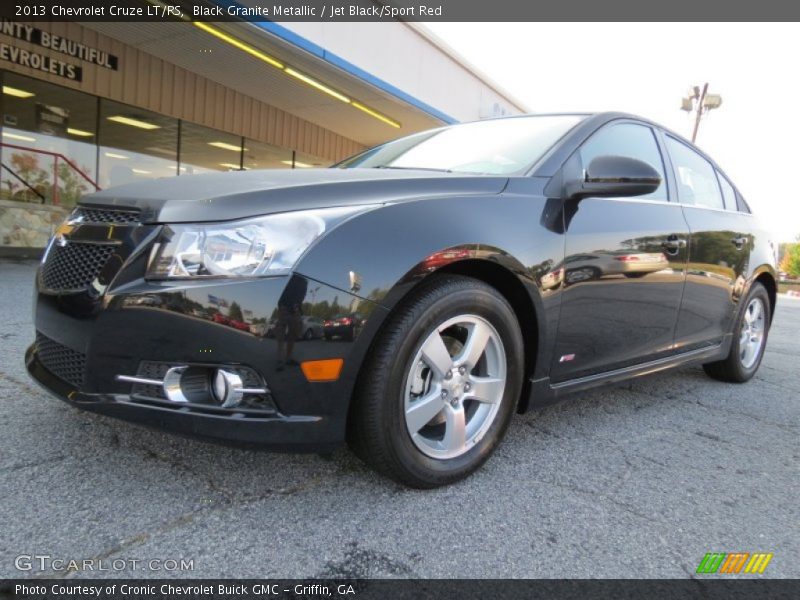 Black Granite Metallic / Jet Black/Sport Red 2013 Chevrolet Cruze LT/RS