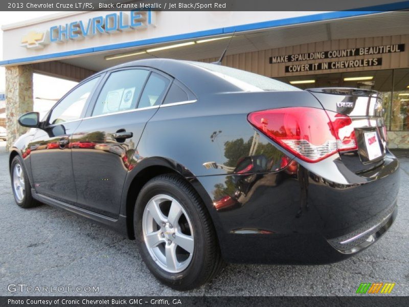 Black Granite Metallic / Jet Black/Sport Red 2013 Chevrolet Cruze LT/RS