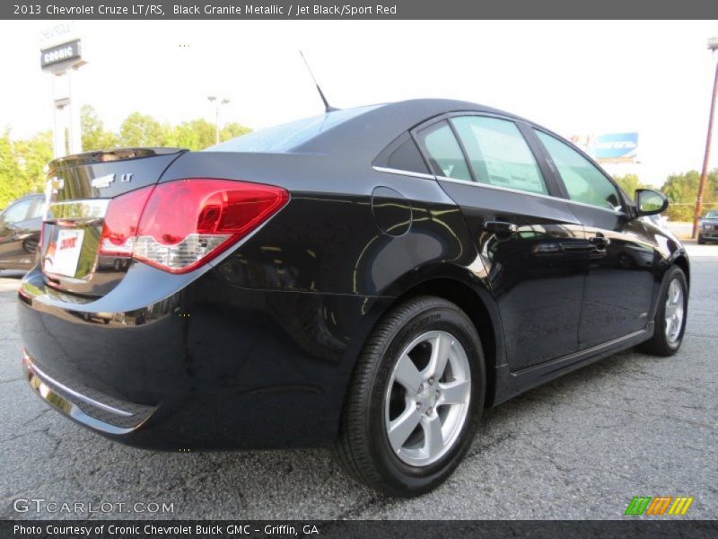 Black Granite Metallic / Jet Black/Sport Red 2013 Chevrolet Cruze LT/RS