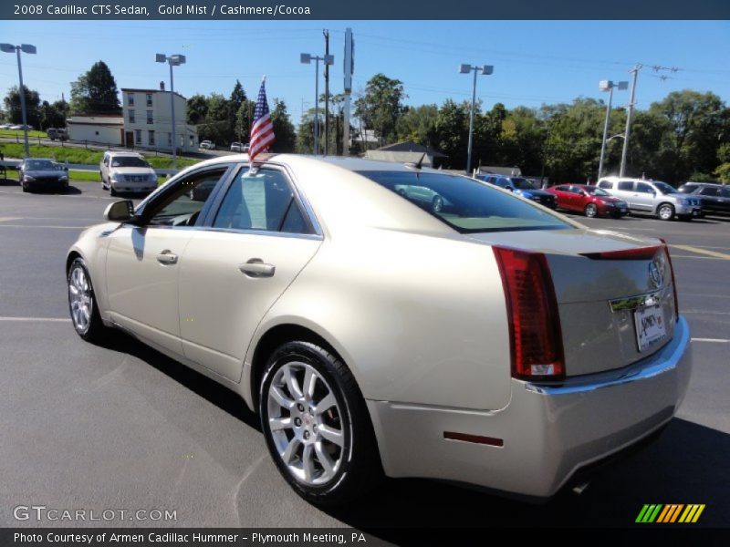 Gold Mist / Cashmere/Cocoa 2008 Cadillac CTS Sedan