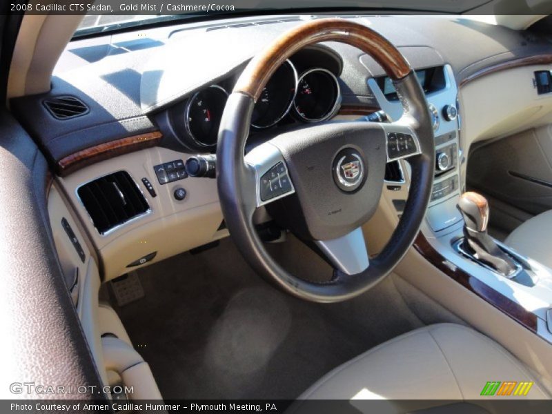 Gold Mist / Cashmere/Cocoa 2008 Cadillac CTS Sedan
