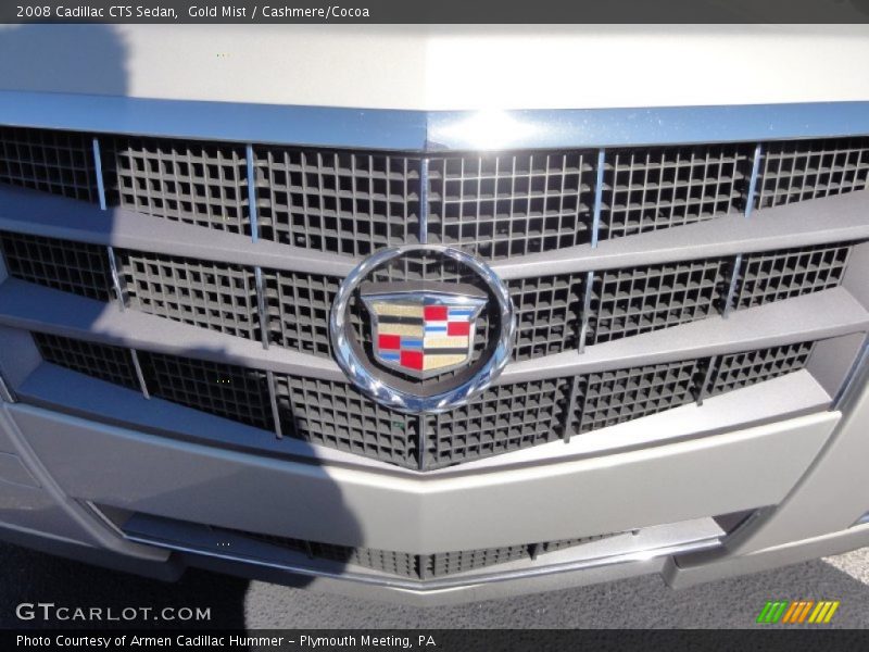 Gold Mist / Cashmere/Cocoa 2008 Cadillac CTS Sedan