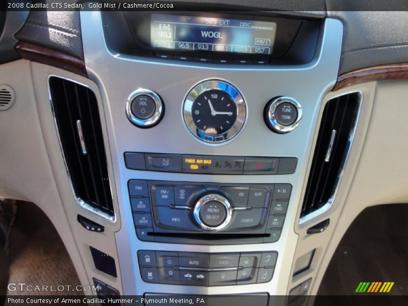 Gold Mist / Cashmere/Cocoa 2008 Cadillac CTS Sedan