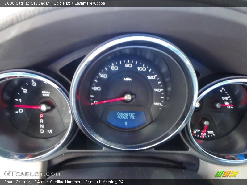 Gold Mist / Cashmere/Cocoa 2008 Cadillac CTS Sedan