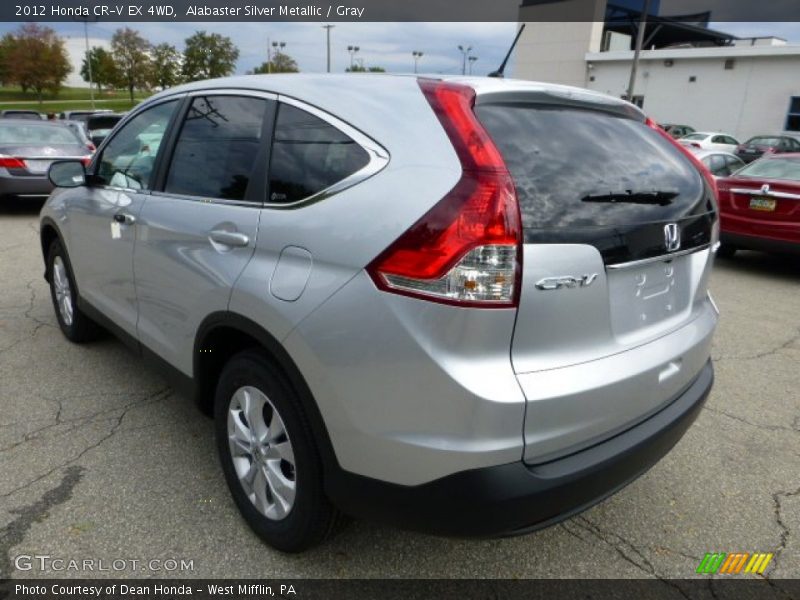 Alabaster Silver Metallic / Gray 2012 Honda CR-V EX 4WD