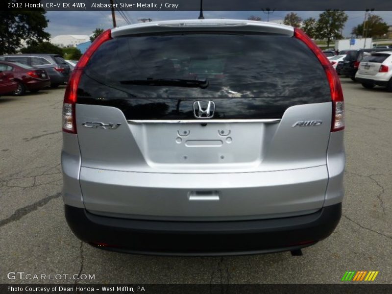 Alabaster Silver Metallic / Gray 2012 Honda CR-V EX 4WD