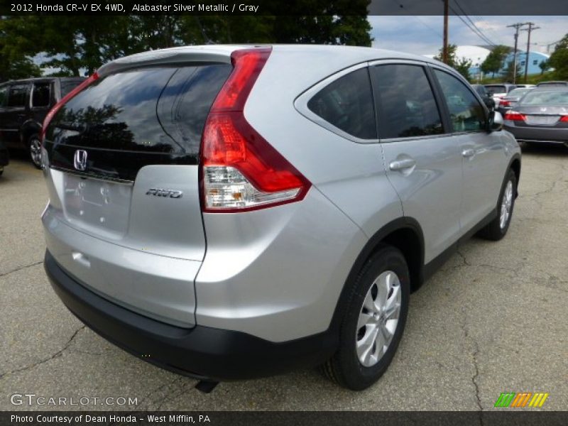 Alabaster Silver Metallic / Gray 2012 Honda CR-V EX 4WD