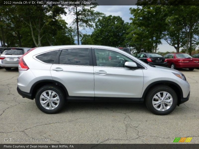 Alabaster Silver Metallic / Gray 2012 Honda CR-V EX 4WD