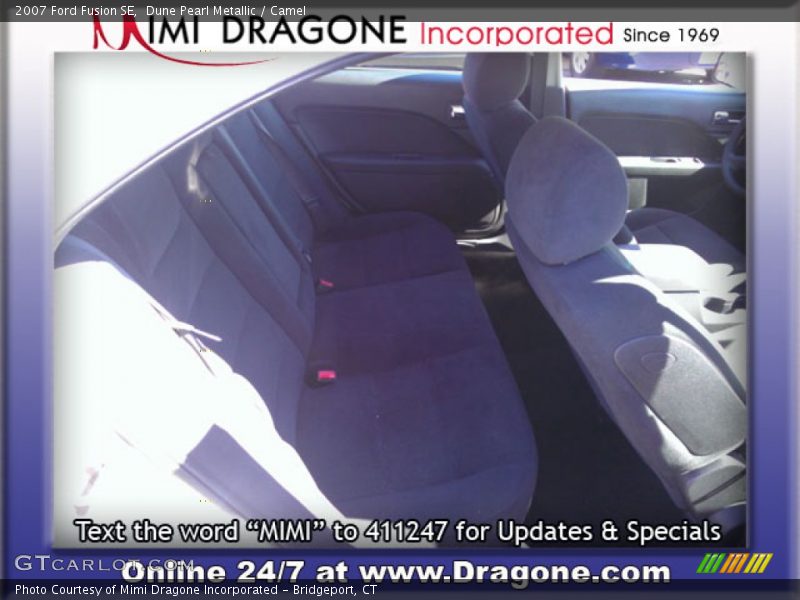 Dune Pearl Metallic / Camel 2007 Ford Fusion SE