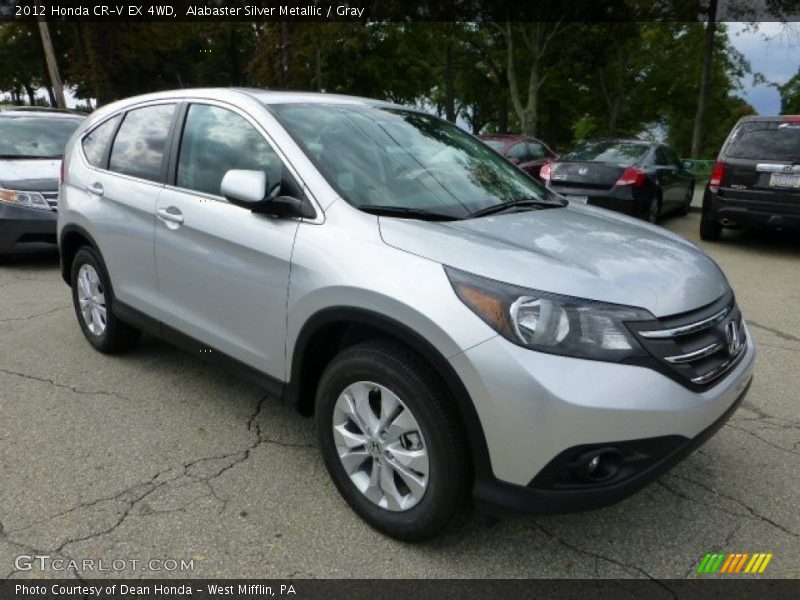 Alabaster Silver Metallic / Gray 2012 Honda CR-V EX 4WD