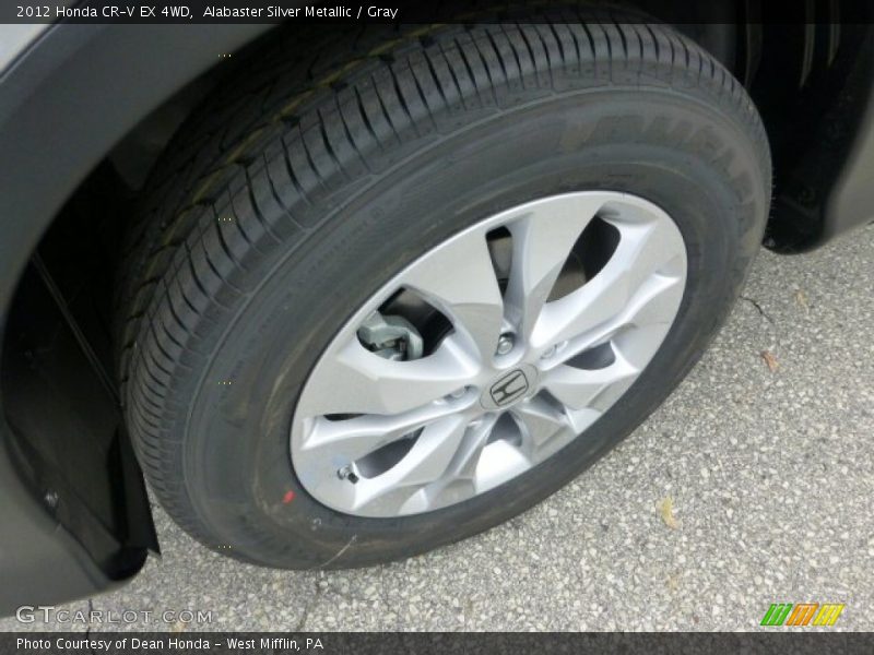 Alabaster Silver Metallic / Gray 2012 Honda CR-V EX 4WD